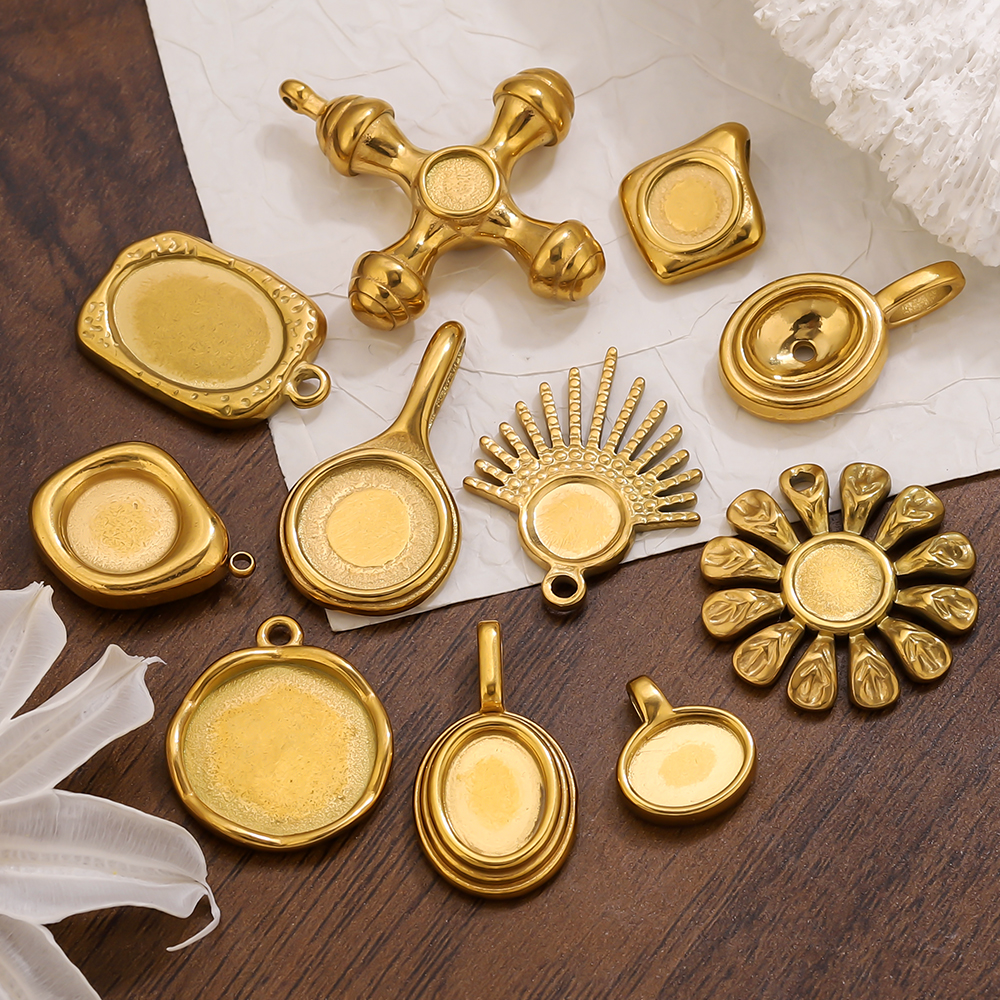 4-5PCS Stainless Steel Gold Ch - Jewelry Making Tray 评论和价格