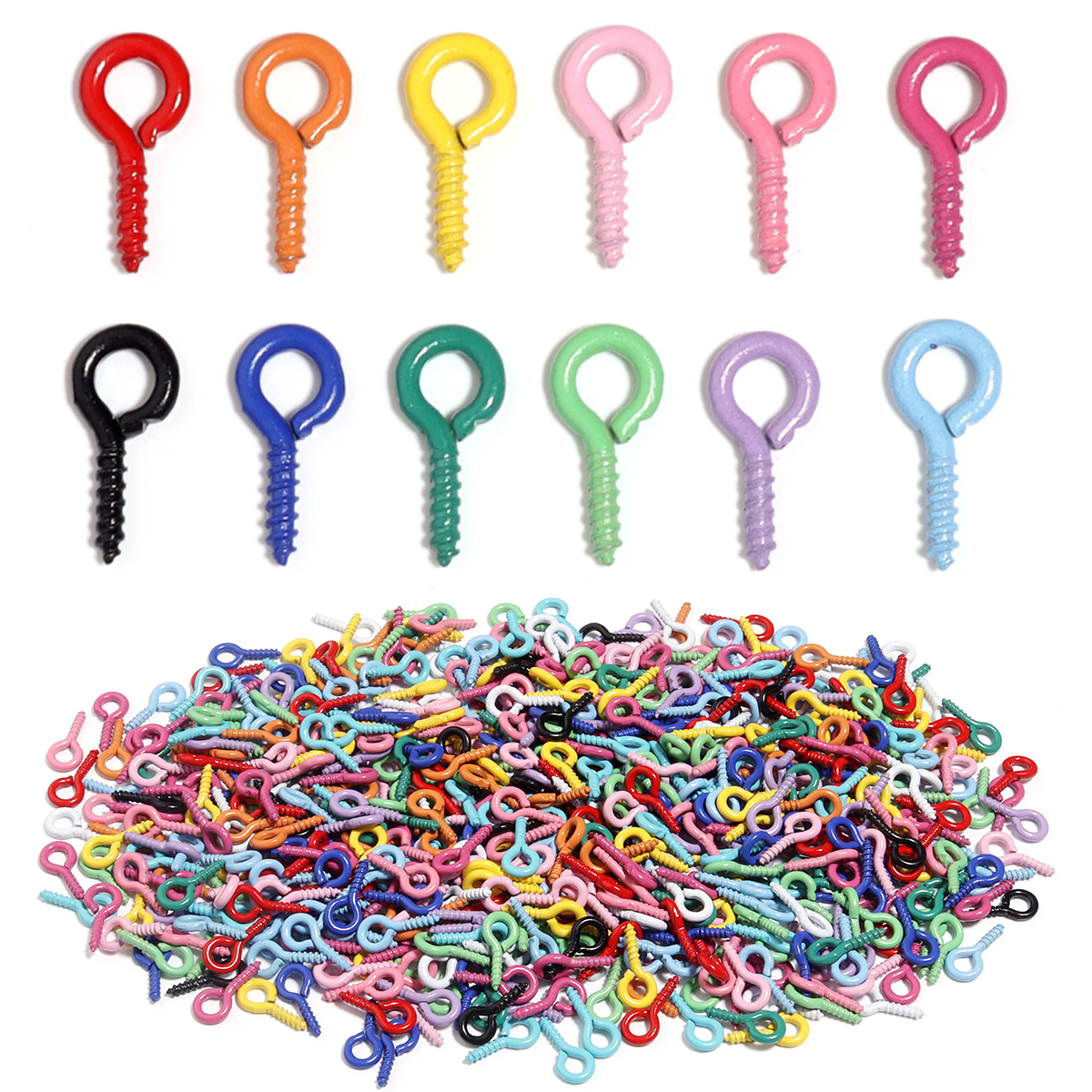 200pcs/lot Colorful Sheep Eye  - Jewelry Making Rivets 评论和价格