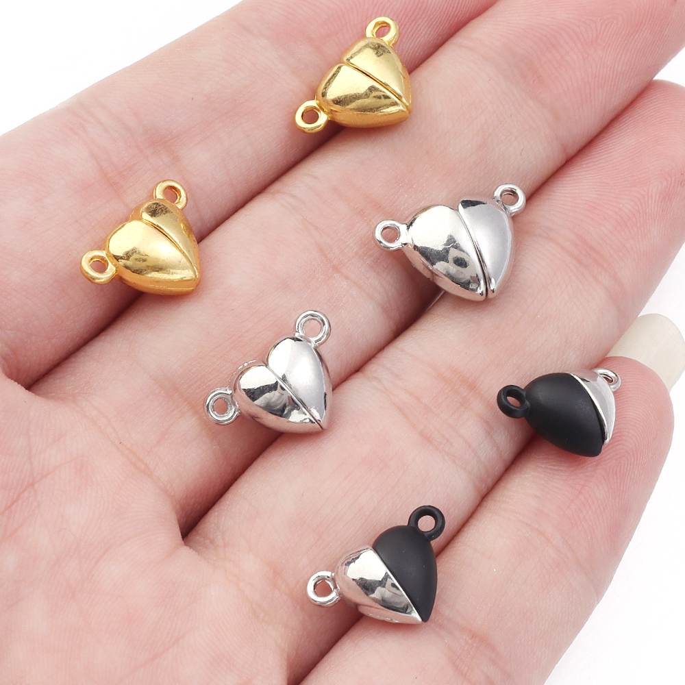 5pcs/Lot Alloy Love Heart Shap - Jewelry Making Accessories 评论和价格