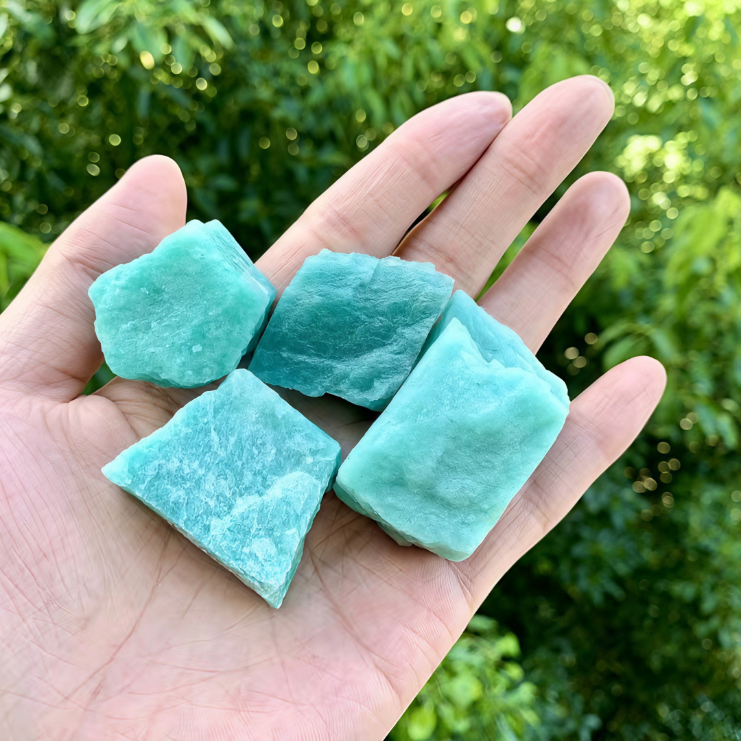 Amazonite Rough Stones - Natur - Jewelry Making Desk 评论和价格