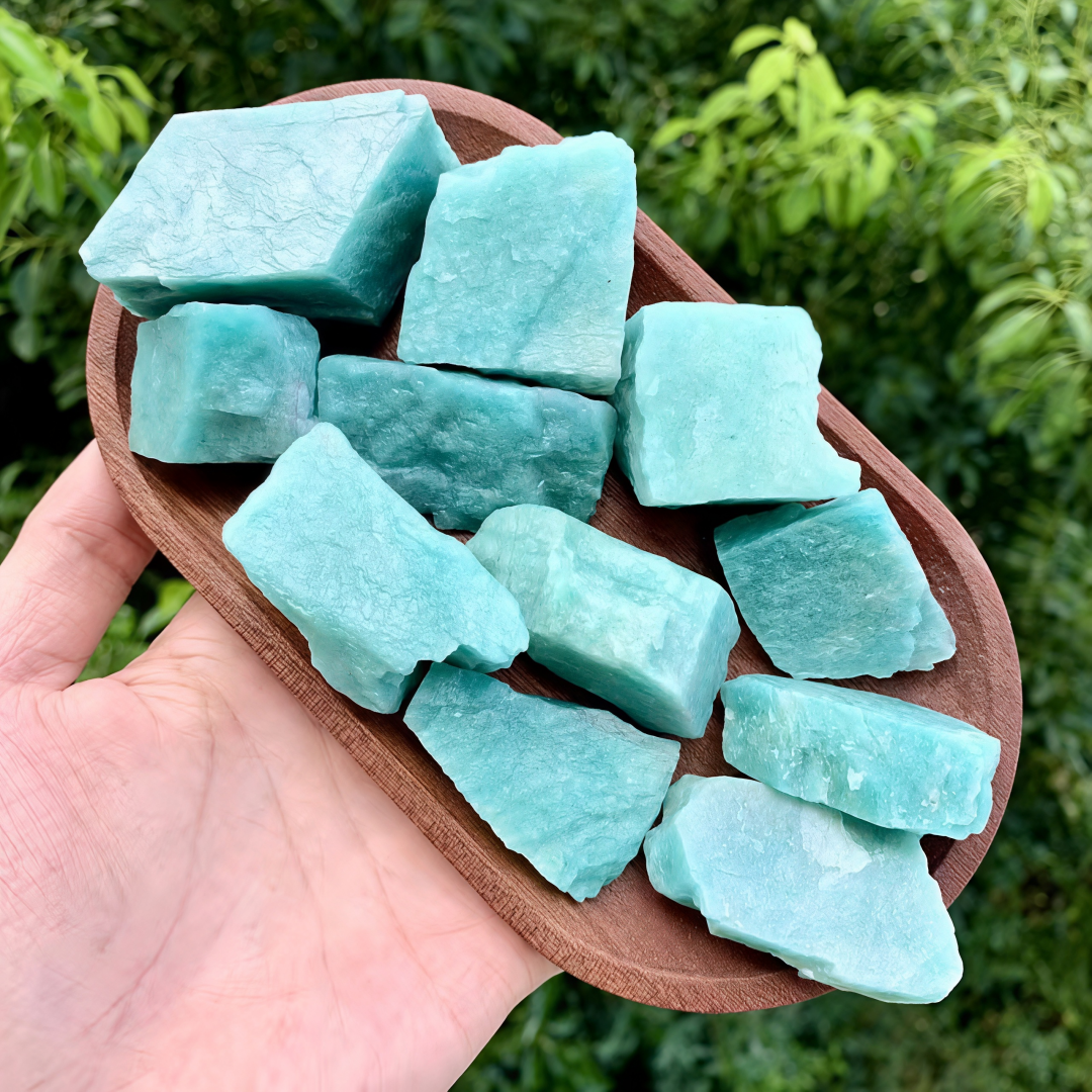 Amazonite Rough Stones - Natur - Jewelry Making Desk 评论和价格