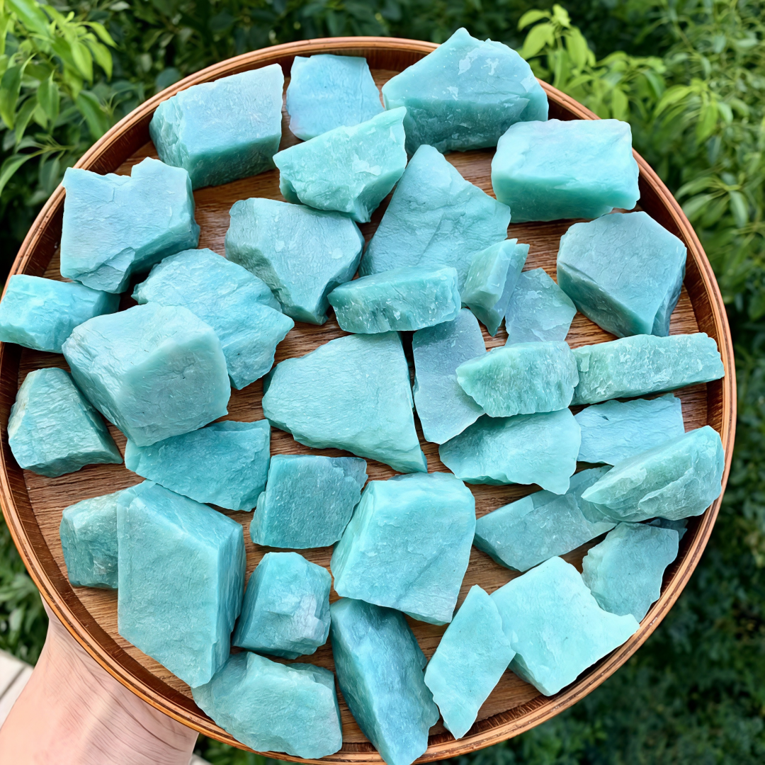 Amazonite Rough Stones - Natur - Jewelry Making Desk 评论和价格