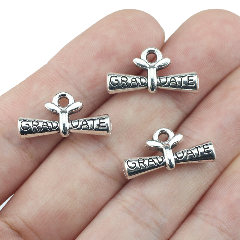 10pcs/lot 11*21mm Graduate Dip - Jewelry Making Diploma 评论和价格