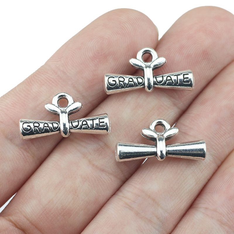 10pcs/lot 11*21mm Graduate Dip - Jewelry Making Diploma 评论和价格