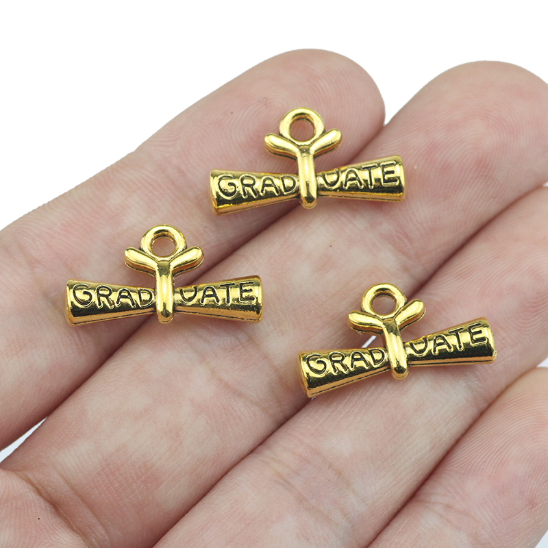 10pcs/lot 11*21mm Graduate Dip - Jewelry Making Diploma 评论和价格