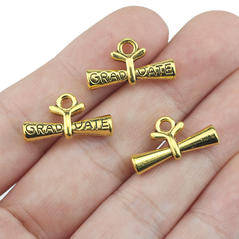 10pcs/lot 11*21mm Graduate Dip - Jewelry Making Diploma 评论和价格