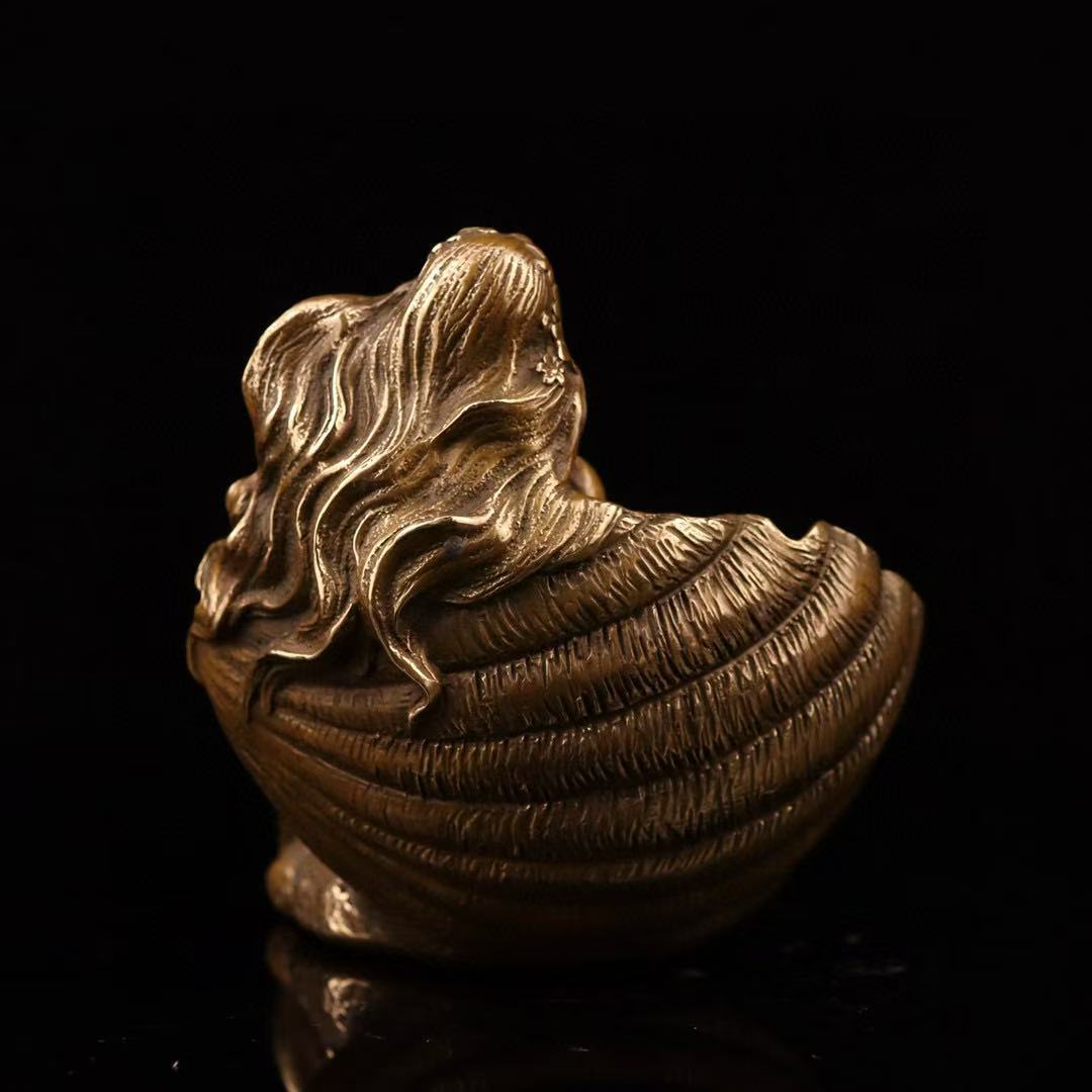 Antique Brass Mermaid Statue S - Jewelry Making Desk 评论和价格
