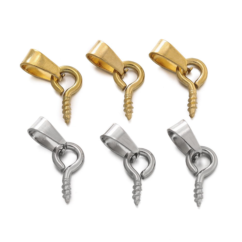 20pcs Stainless Steel Screw Ey - Jewelry Making Rivets 评论和价格