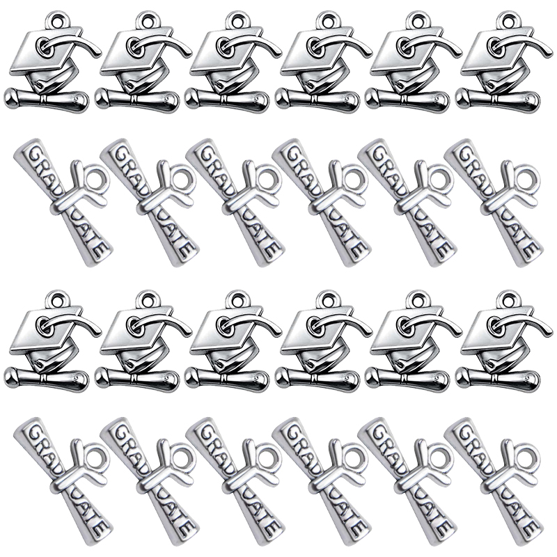 14pcs Mixed Graduation Cap Gra - Jewelry Making Diploma 评论和价格