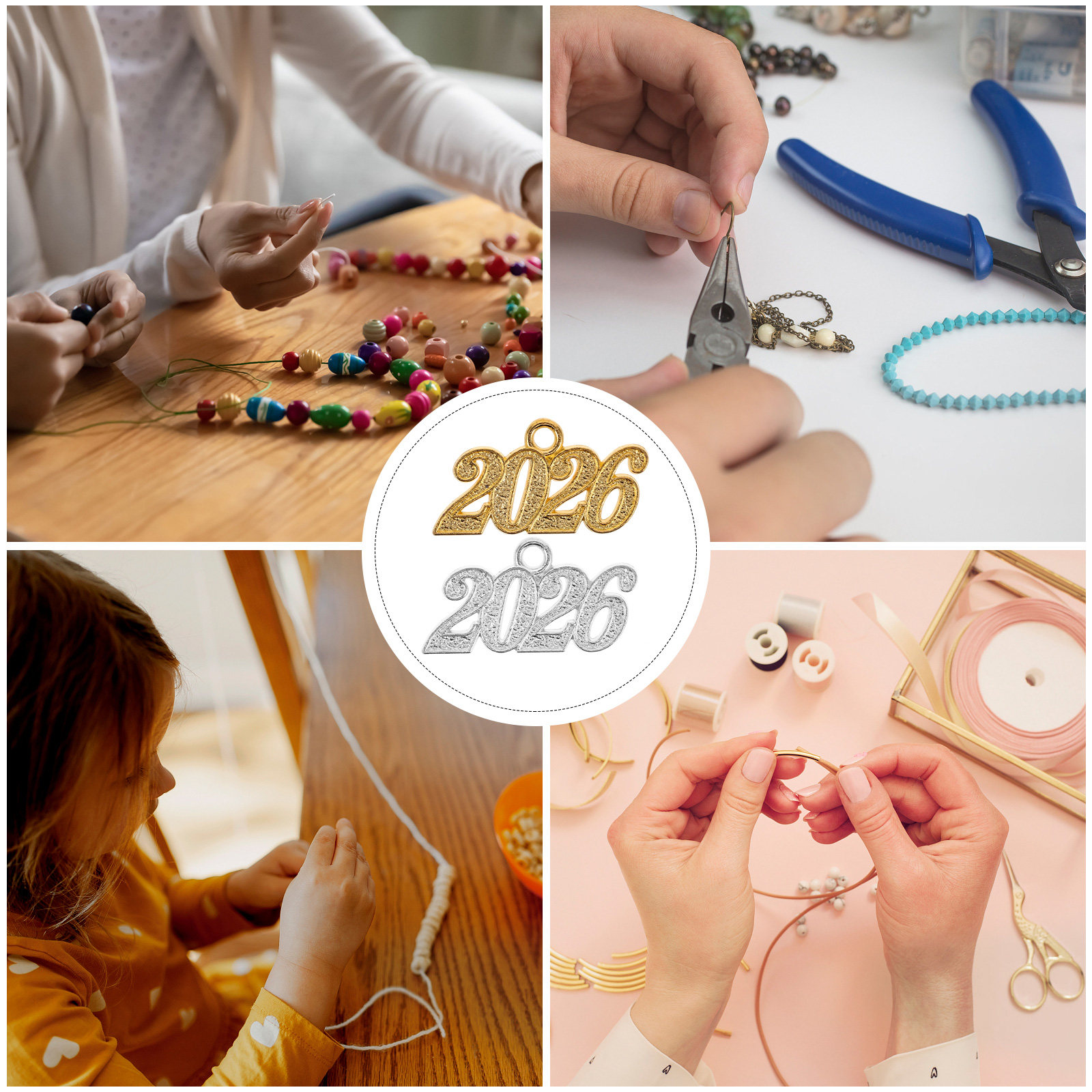 20Pcs 2026 Number Pendant Clas - Jewelry Making Classes 评论和价格
