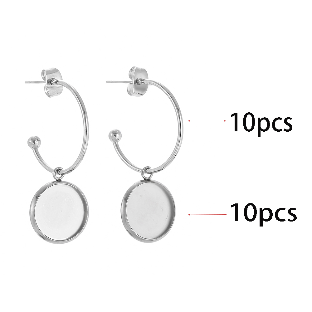 10pcs/lot Stainless Steel C-sh - Jewelry Making Tray 评论和价格