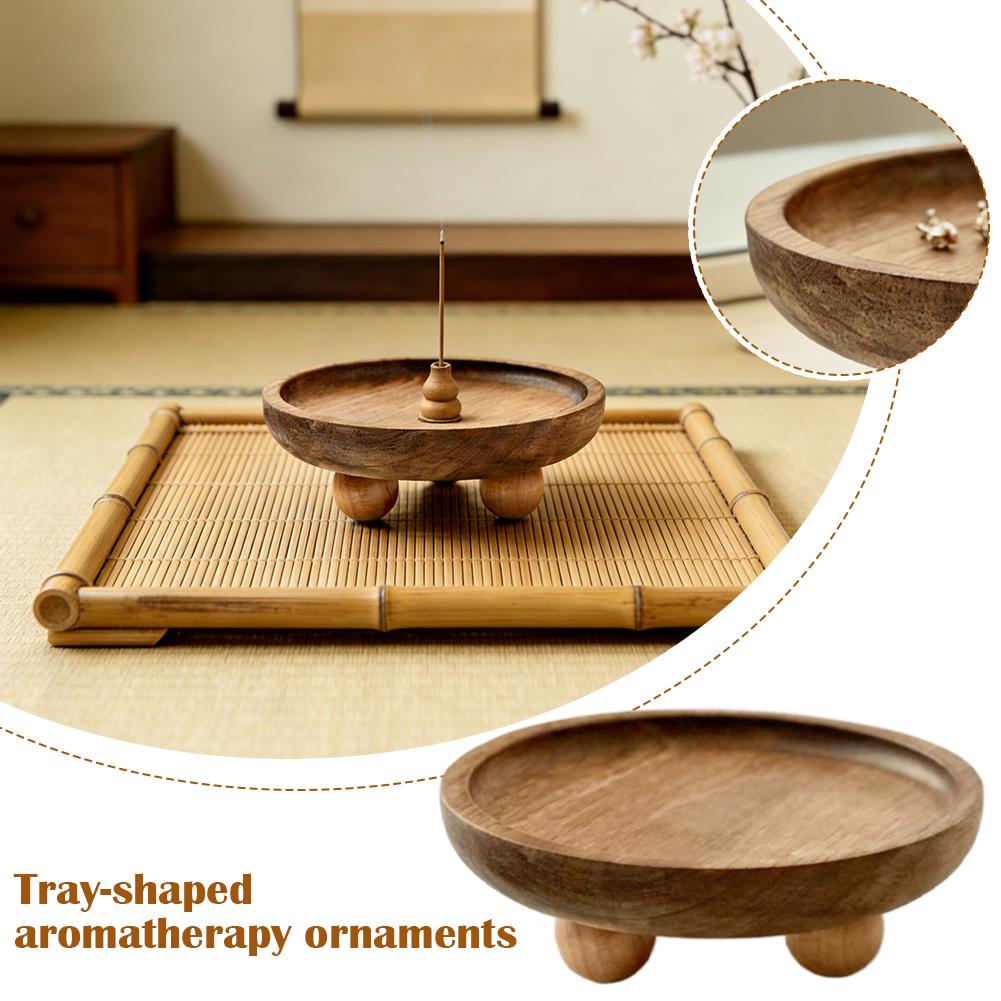 Round Solid Wood Tray Key Jewe - Jewelry Making Desk 评论和价格