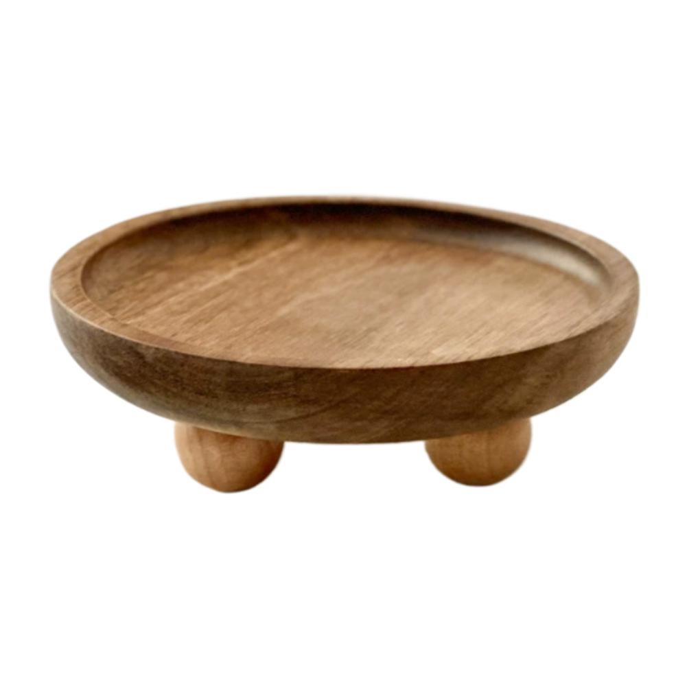 Round Solid Wood Tray Key Jewe - Jewelry Making Desk 评论和价格