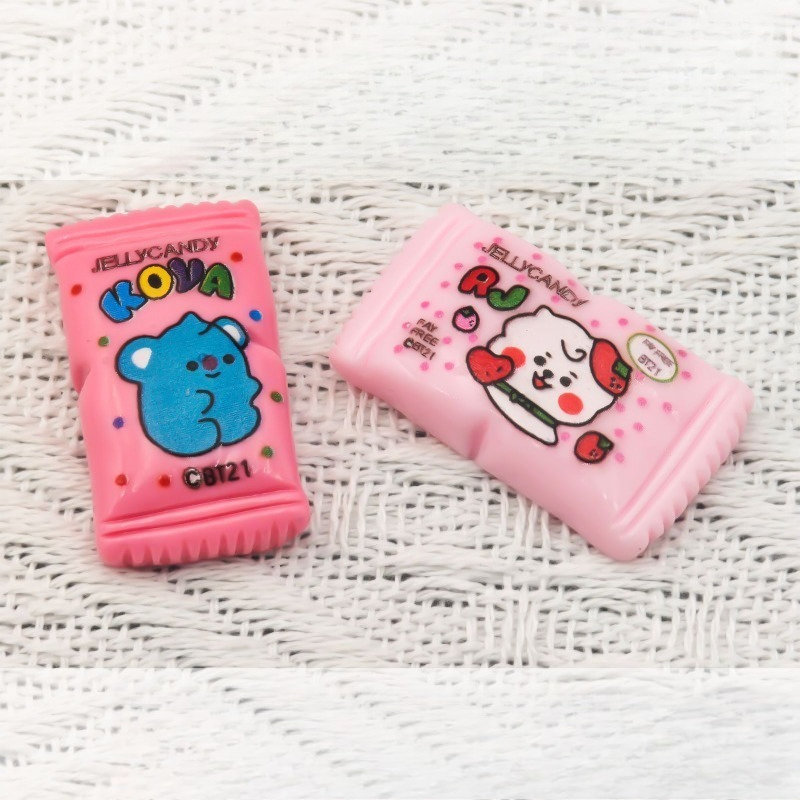 BT21 Mini Milk Candy Resin Cha - Jewelry Making Accessories 评论和价格