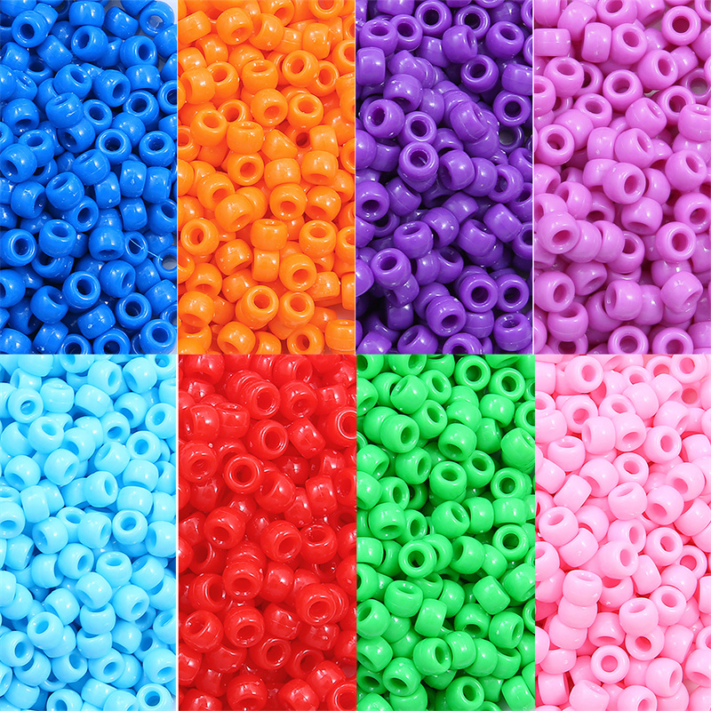 100pcs 6x9mm Large Hole Plasti - Jewelry Making 4 Year Old 评论和价格