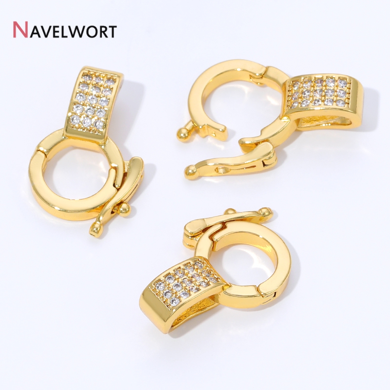 18K Gold Plated Brass Inlaid Z - Jewelry Making Necklaces 评论和价格