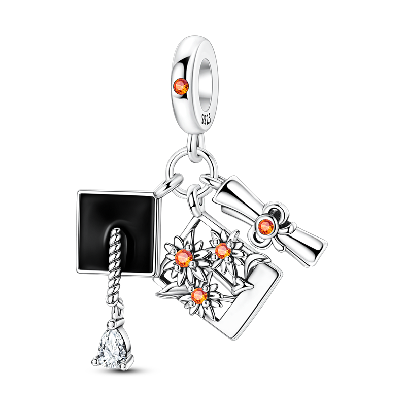Grad Set Charms 925 Sterling S - Jewelry Making Diploma 评论和价格