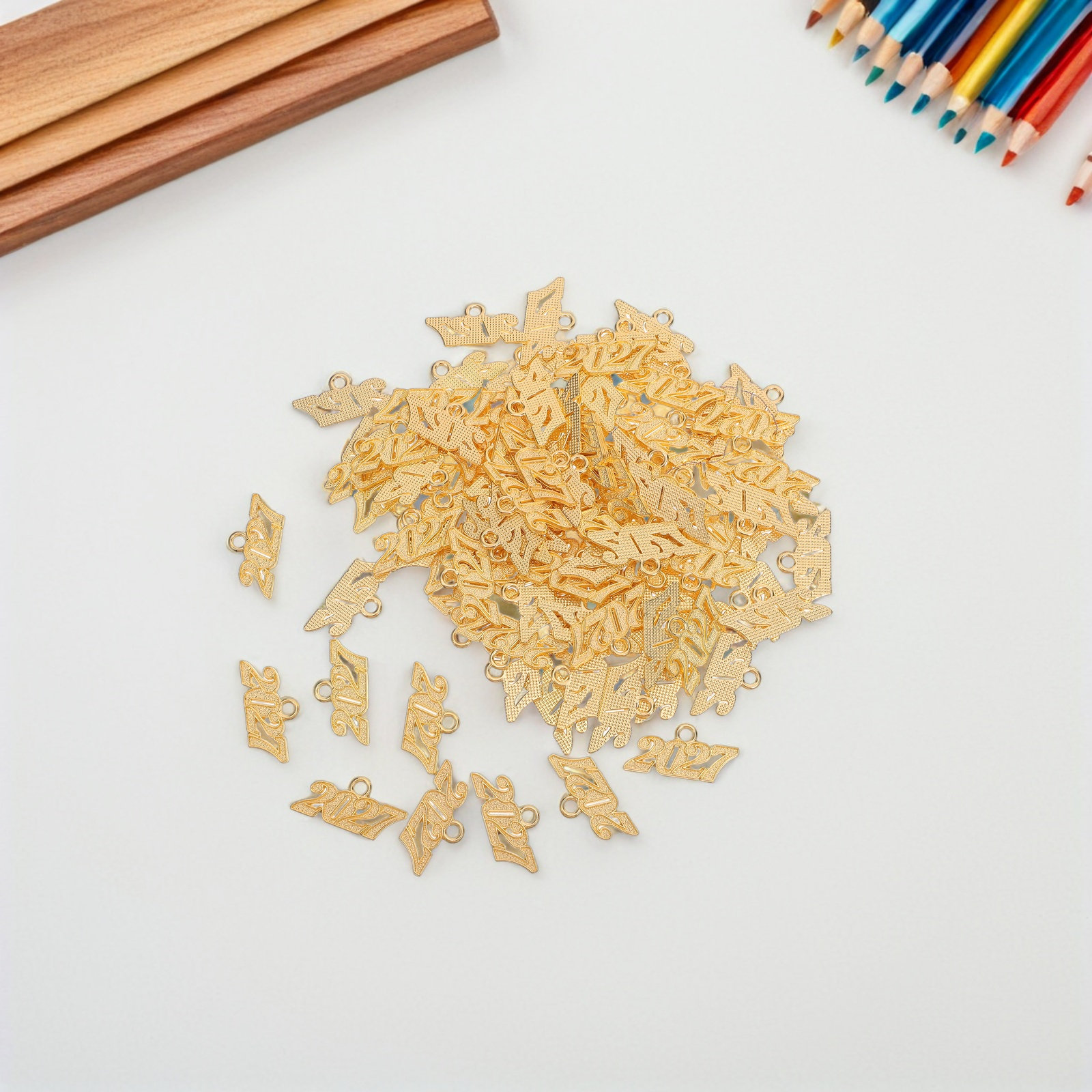 100Pcs 2027 Tassel Charms Grad - Jewelry Making Classes 评论和价格