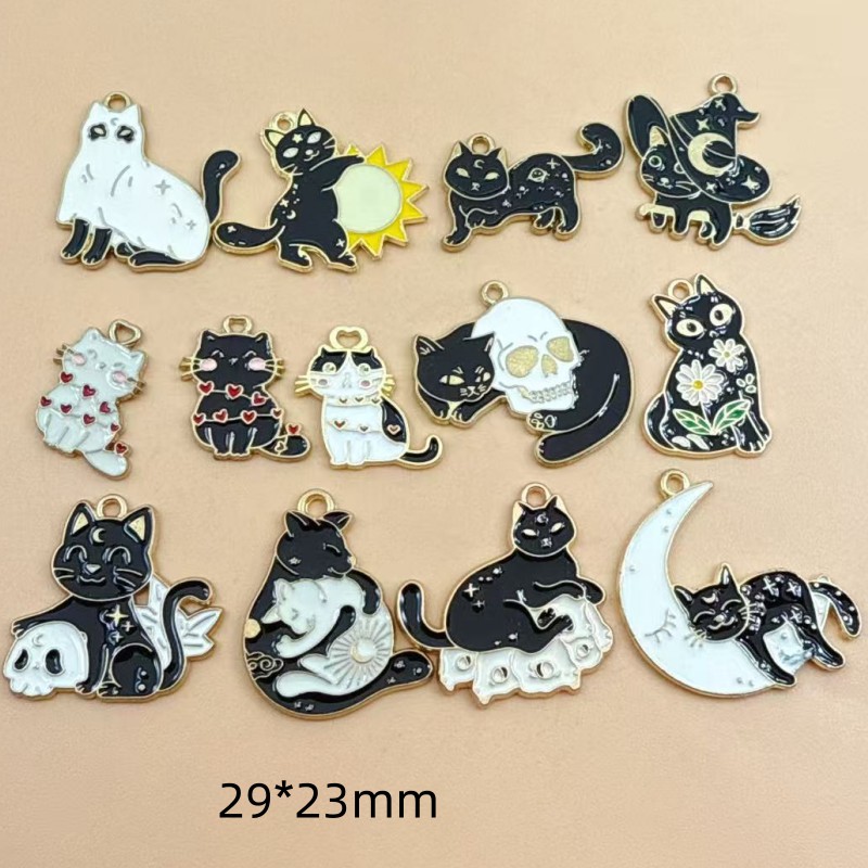 10pcs Original Alloy Enamel Bl - Jewelry Making Necklaces 评论和价格