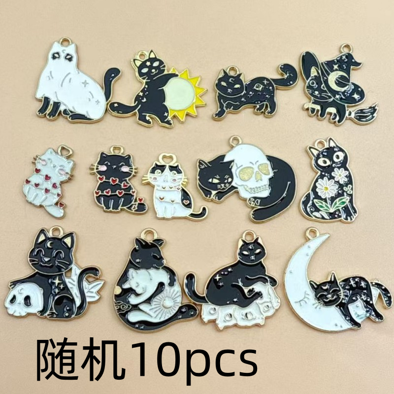 10pcs Original Alloy Enamel Bl - Jewelry Making Necklaces 评论和价格