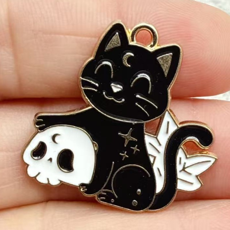 10pcs Original Alloy Enamel Bl - Jewelry Making Necklaces 评论和价格