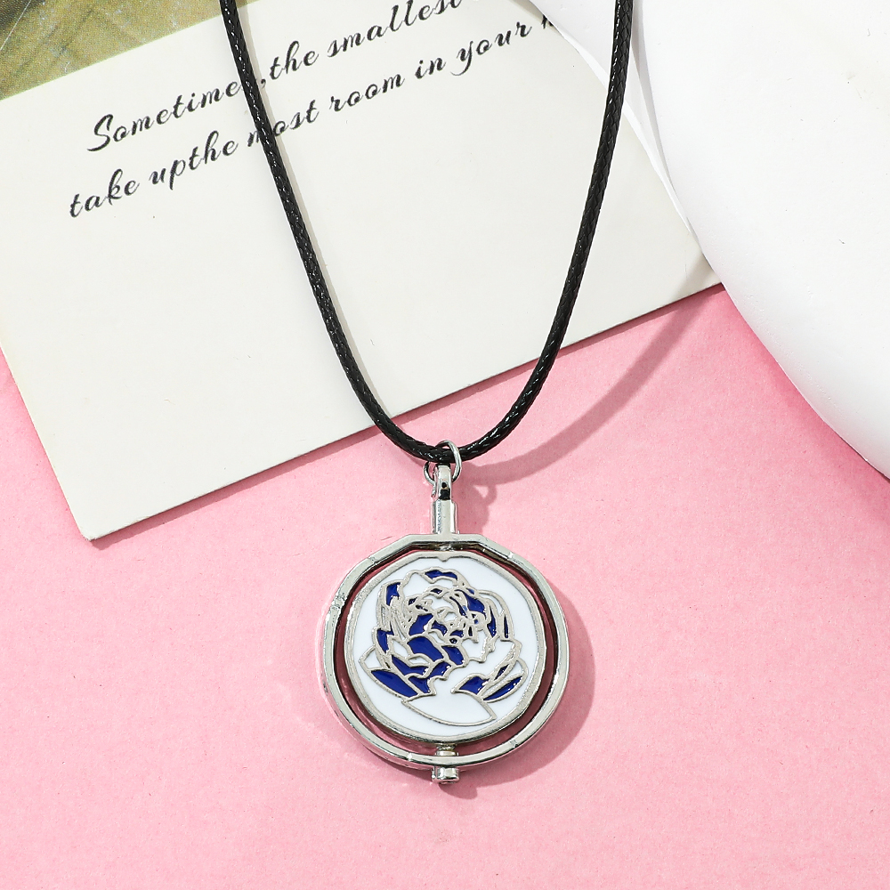 Jinx Blue Rose Rotatable Charm - Jewelry Making Necklaces 评论和价格