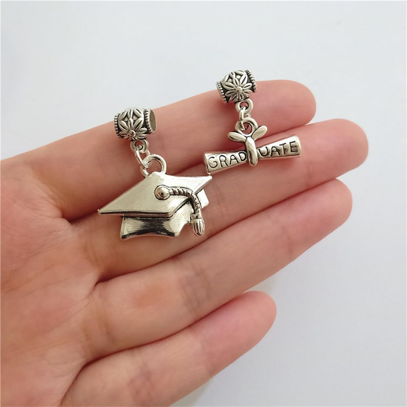 Graduation Hat Charms, Diploma - Jewelry Making Diploma 评论和价格