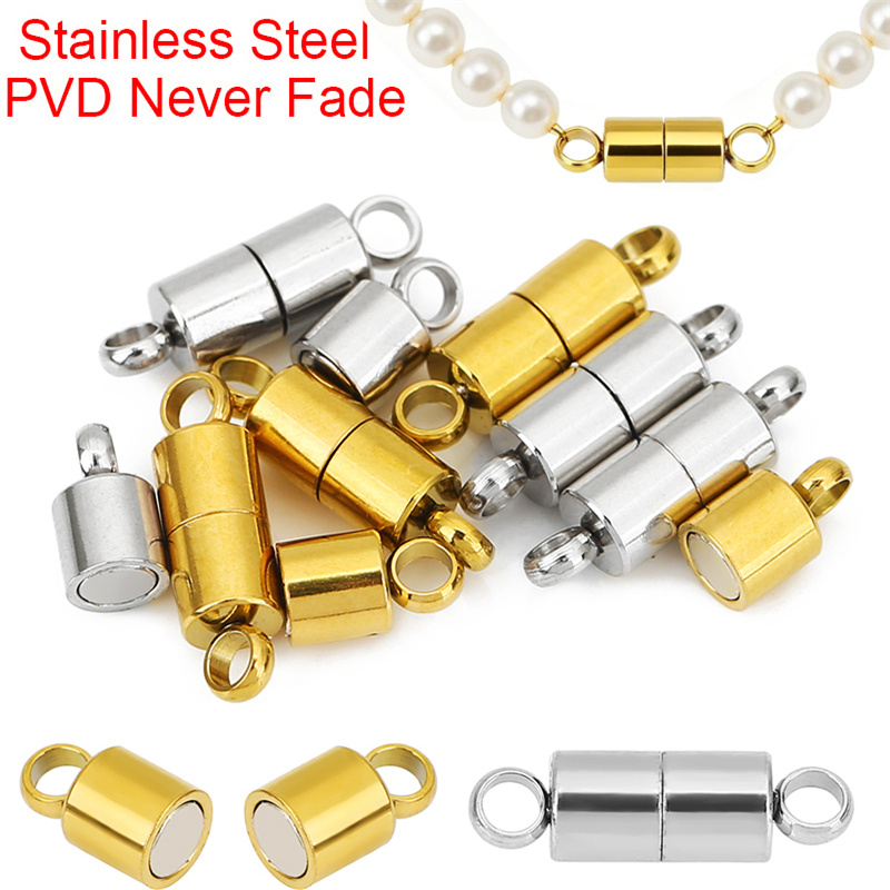 2pcs 14mm Stainless Steel Neck - Jewelry Making Necklaces 评论和价格