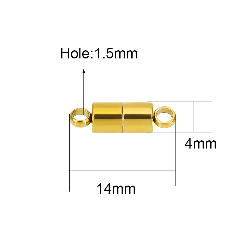 2pcs 14mm Stainless Steel Neck - Jewelry Making Necklaces 评论和价格