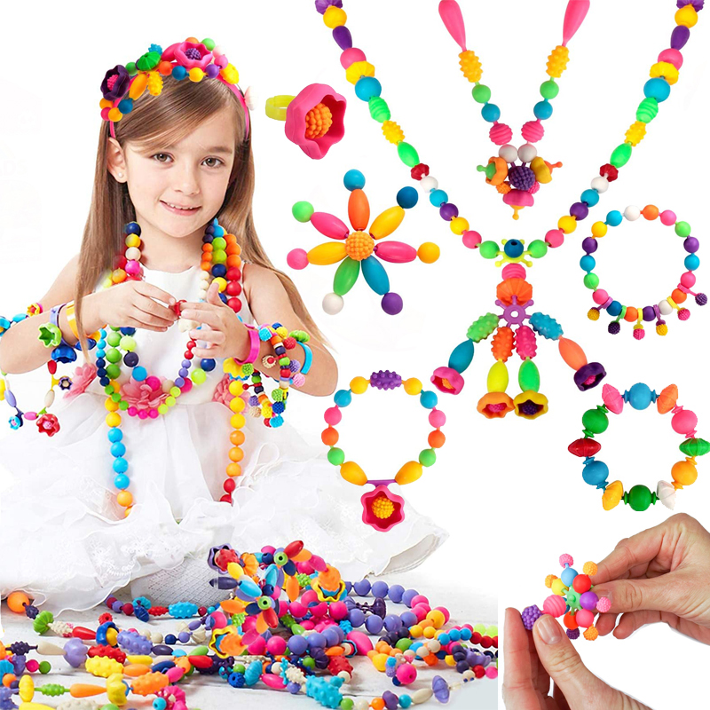 100pcs Pop Beads Children Girl - Jewelry Making 4 Year Old 评论和价格