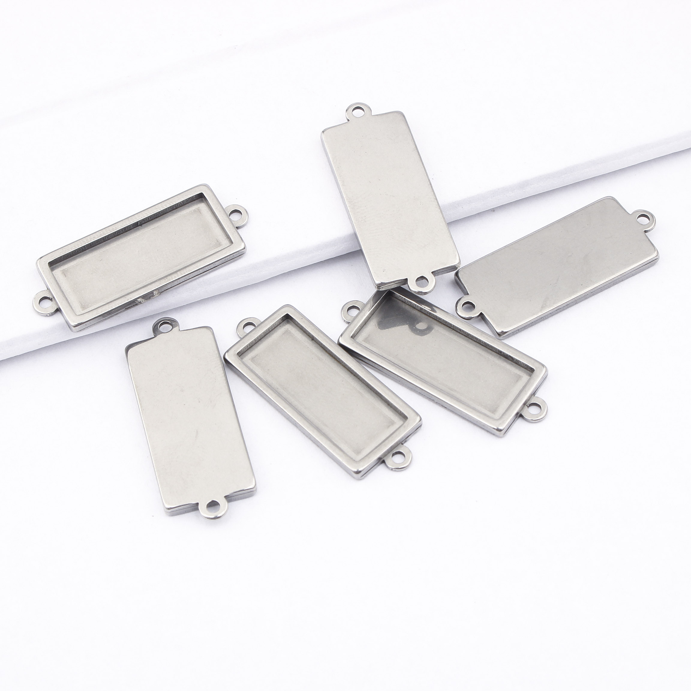 5Pcs Stainless Steel 10x25mm R - Jewelry Making Tray 评论和价格