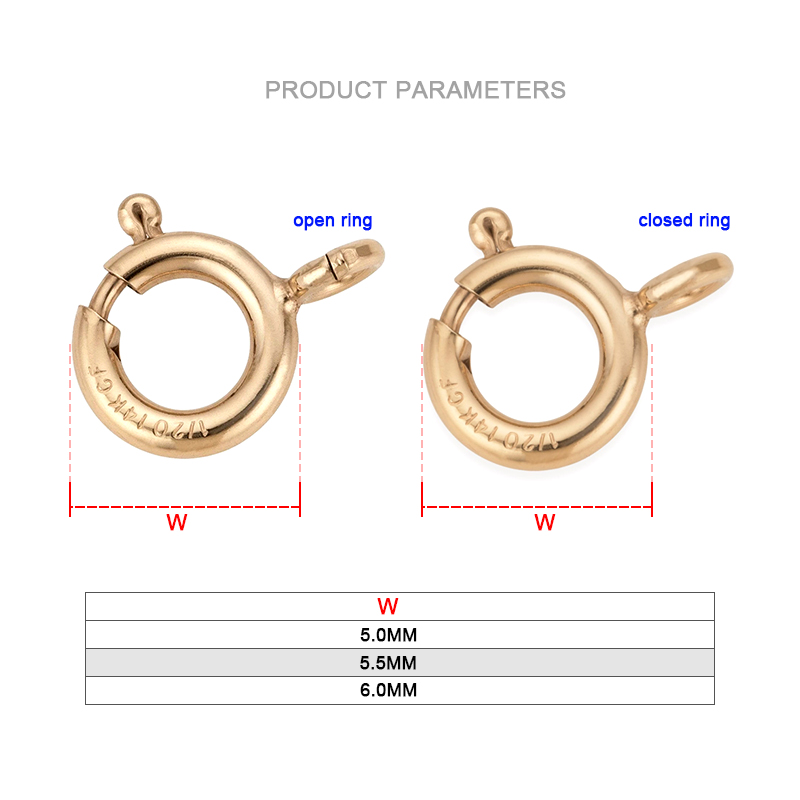 14K Gold Filled Spring Ring Cl - Jewelry Making Necklaces 评论和价格